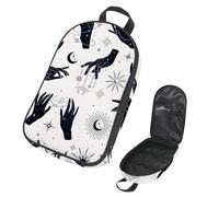 VAPOKF Bolsa organizadora de utensilios de viaje para camping, manos planetas, constelaciones, sol y lunas, bolsa de almacenamiento para utensilios de cocina, accesorios de cocina, bolsa de