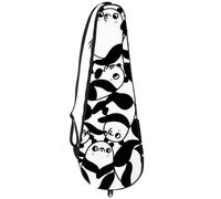 VAPOKF Bolsa para raqueta de bádminton, bolsa de raqueta de bádminton, bolsa de raqueta de tenis, bolsa de paleta para 2 raquetas, panda de dibujos animados en mejilla rosa