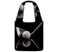 VAPOKF Bolsos de lona para pelotas de golf y clubes, bolsos de hombro para mujer, bolsa de transporte reutilizable grande para escuela, trabajo, oficina, viajes, compras, casual