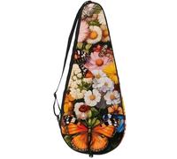 VAPOKF Butterfly Daisy Hydrangea Wildflowers - Bolsa para raqueta de tenis, funda para raqueta de tenis, bolsa de remo, capacidad para hasta 2 raquetas