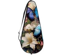 VAPOKF Butterfly Lily Wildflowers - Bolsa para raqueta de tenis, funda para raqueta de tenis, bolsa de remo, capacidad para hasta 2 raquetas