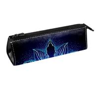 VAPOKF Chakra Mujeres en flor de loto Pen Bag Stationery Pouch Pencil Bag Cosmetic Bag Compact Zipper Bag, multicolor, 5.5 ×6 ×20CM/2.2x2.4x7.9 in, Organizador de bolsas