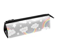VAPOKF Clouds Stars - Bolsa para bolígrafos, papelería, lápices, cosméticos, bolsa compacta con cremallera, multicolor, 5.5 ×6 ×20CM/2.2x2.4x7.9 in, Organizador de bolsas