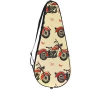 VAPOKF Cool Red - Bolsa para raqueta de motocicleta para tenis, funda para raqueta de tenis, bolsa de remo, capacidad para hasta 2