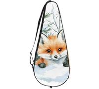 VAPOKF Cute Little Foxes - Bolsa para raqueta de tenis, funda para raqueta de tenis, con capacidad para hasta 2 raquetas