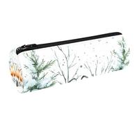 VAPOKF Cute Little Foxes - Estuche de lona para lápices, monedero, neceser de maquillaje para estudiantes, papelería, escuela, oficina, almacenamiento