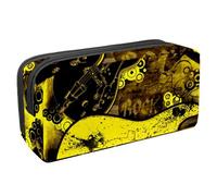 VAPOKF Estuche de lápices, estuche de papelería para adolescentes, niños y niñas, material escolar de oficina - Rock N Roll Retro, multicolor, 2,3 x 8,2 x 3,9 in/6 x 21 x 10 cm, organizador de bolsa