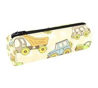 VAPOKF Estuche de lona con diseño de caricaturas de coches y taxi, monedero, bolsa de maquillaje para estudiantes, papelería, escuela, oficina, almacenamiento, multicolor, 20x6.3cm/7.9x2.5in, Estuches
