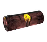 VAPOKF Estuche de lona con diseño de zombi, diseño de mano del infierno, monedero, bolsa de maquillaje para estudiantes, papelería, escuela, oficina, almacenamiento, multicolor, 20x6.3cm/7.9x2.5in,