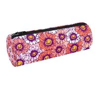 VAPOKF Estuche de lona con flores de manzanilla, monedero, bolsa de maquillaje para estudiantes, papelería, escuela, oficina, almacenamiento, multicolor, 20x6.3cm/7.9x2.5in, Estuches