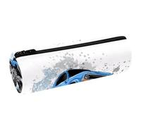 VAPOKF Estuche de piel sintética con estampado de coche monstruoso, bolsa organizadora de artículos de papelería para estudiantes, bolsa de maquillaje para mujeres, niñas, niños, suministros escolares