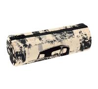 VAPOKF Estuche de piel sintética con estampado de coche monstruoso, bolsa organizadora de artículos de papelería para estudiantes, bolsa de maquillaje para mujeres, niñas, niños, suministros escolares