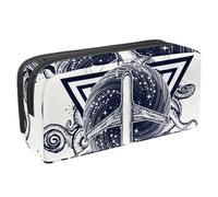 VAPOKF Estuche para bolígrafos, estuche de papelería para estudiantes, para adolescentes, niños, niñas, suministros de oficina escolar, avión y pulpo Cthulhu Kraken, multicolor,