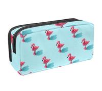 VAPOKF Estuche para bolígrafos, estuche de papelería para estudiantes, para adolescentes, niños, niñas, suministros de oficina escolar, juguetes y sombras de flamencos rosas, multicolor,