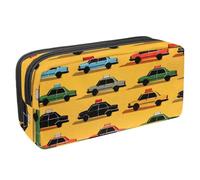 VAPOKF Estuche para bolígrafos, estuche de papelería para estudiantes, para adolescentes, niños, niñas, suministros de oficina escolar, coche de taxi colorido, multicolor, 2.3x8.2x3.9in/6x21x10cm,