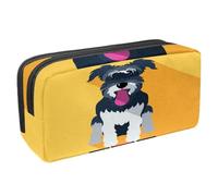 VAPOKF Estuche para bolígrafos, estuche de papelería para estudiantes, para adolescentes, niños, niñas, suministros de oficina escolar, perro con lengua pegada, multicolor, 2.3x8.2x3.9in/6x21x10cm,