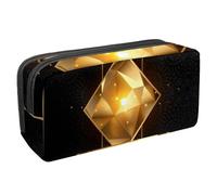 VAPOKF Estuche para bolígrafos, estuche de papelería para estudiantes, para adolescentes, niños, niñas, suministros de oficina escolar, tarjeta de póquer dorada de Ace of Diamonds, multicolor,