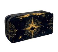 VAPOKF Estuche para bolígrafos, estuche de papelería para estudiantes, para adolescentes, niños, niñas, suministros de oficina escolar, rueda cifrada de billetes, zodiaco, multicolor,