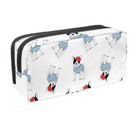 VAPOKF Estuche para bolígrafos, estuche de papelería para estudiantes, para adolescentes, niños, niñas, suministros de oficina escolar, bulldog francés, multicolor, 2.3x8.2x3.9in/6x21x10cm,