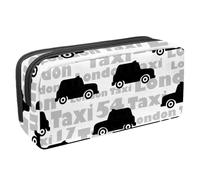 VAPOKF Estuche para bolígrafos, estuche de papelería para estudiantes, para adolescentes, niños, niñas, suministros de oficina escolar, taxi, multicolor, 2.3x8.2x3.9in/6x21x10cm, Organizador de bolsas