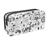 VAPOKF Estuche para bolígrafos, estuche de papelería para estudiantes, para adolescentes, niños, niñas, suministros de oficina escolar, juegos de computadora, garabatos, multicolor,