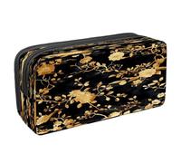 VAPOKF Estuche para bolígrafos, estuche de papelería para estudiantes, para adolescentes, niños y niñas, suministros de oficina escolar, flor de cerezo de lujo