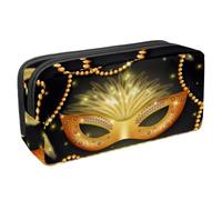 VAPOKF Estuche para bolígrafos, estuche para lápices, bolsa de papelería para adolescentes, niños y niñas, suministros de oficina escolar - Mardi Gras, multicolor, 2.3x8.2x3.9in/6x21x10cm, Organizador