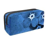 VAPOKF Estuche para bolígrafos, estuche para lápices, bolsa de papelería para adolescentes, niños y niñas, suministros de oficina escolar - Don't Forget Me flores azules, multicolor,