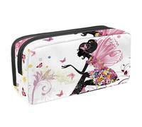 VAPOKF Estuche para bolígrafos, estuche para lápices, bolsa de papelería para adolescentes, niños y niñas, suministros de oficina escolar - Beauty Butterfly Girl, multicolor, 2.3x8.2x3.9in/6x21x10cm,