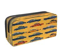 VAPOKF Estuche para lápices, bolsa de papelería para estudiantes con cremallera para niños y niñas, suministros escolares y de oficina, taxi y coches, multicolor, 2.3x8.2x3.9in/6x21x10cm, Estuche para