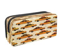 VAPOKF Estuche para lápices, bolsa de papelería para estudiantes con cremallera para niños y niñas, suministros escolares y de oficina, taxi, multicolor, 2.3x8.2x3.9in/6x21x10cm, Estuche para lápices