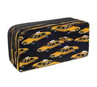 VAPOKF Estuche para lápices, bolsa de papelería para estudiantes con cremallera para niños y niñas, suministros escolares y de oficina, taxi, multicolor, 2.3x8.2x3.9in/6x21x10cm, Estuche para lápices