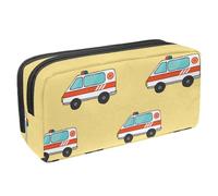 VAPOKF Estuche para lápices, estuche de papelería para estudiantes, para adolescentes, niños, niñas, suministros de oficina escolar, coches de emergencia, multicolor, 2.3x8.2x3.9in/6x21x10cm,