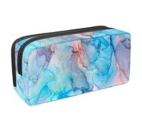VAPOKF Estuche para lápices, estuche de papelería para estudiantes, para adolescentes, niños, niñas, suministros de oficina escolar, textura artística fluida de tinta de lujo, multicolor,