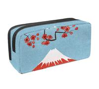 VAPOKF Estuche para lápices, estuche de papelería para estudiantes, para adolescentes, niños, niñas, suministros de oficina escolar, paisaje de Fuji Mountain Japan, multicolor, 2.3x8.2x3.9in/6x21x10cm