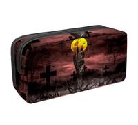 VAPOKF Estuche para lápices, estuche de papelería para estudiantes, para adolescentes, niños, niñas, suministros de oficina escolar, mano zombi fuera del infierno, multicolor, 2.3x8.2x3.9in/6x21x10cm,