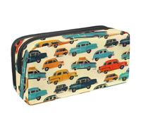 VAPOKF Estuche para lápices, estuche de papelería para estudiantes, para adolescentes, niños, niñas, suministros de oficina escolar, coches coloridos y taxi, multicolor, 2.3x8.2x3.9in/6x21x10cm,