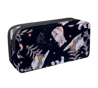 VAPOKF Estuche para lápices, estuche de papelería para estudiantes, para adolescentes, niños, niñas, suministros de oficina escolar, osos polares de invierno con casa de nieve, multicolor,