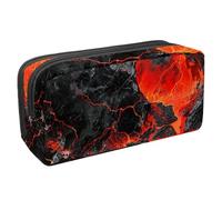 VAPOKF Estuche para lápices, estuche de papelería para estudiantes, para adolescentes, niños y niñas, suministros de oficina escolar, magma lava, multicolor, 2.3x8.2x3.9in/6x21x10cm, Organizador de