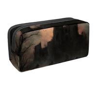 VAPOKF Estuche para lápices, estuche de papelería para estudiantes, para adolescentes, niños y niñas, suministros de oficina escolar, Ravens Before Broken Castle, multicolor, 2.3x8.2x3.9in/6x21x10cm,