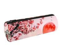 VAPOKF Fuji Mount Temple Cherry Landscape - Estuche de lona para lápices, monedero, bolsa de maquillaje para estudiantes, papelería, escuela, oficina, almacenamiento, multicolor, 20x6.3cm/7.9x2.5in,