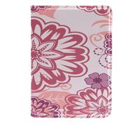 VAPOKF Funda de piel con diseño floral de mandala rosa para pasaporte, 11,5 x 16,5 cm, multicolor, 11.5x16.5cm/4.5x6.5 in, Vintage