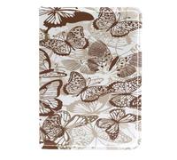 VAPOKF Funda de piel para pasaporte, diseño de mariposas sin costuras, 11,5 x 16,5 cm, multicolor, 11.5x16.5cm/4.5x6.5 in, Vintage
