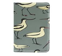 VAPOKF Funda de piel para pasaporte, diseño de pájaro mosca, 11,5 x 16,5 cm, multicolor, 11.5x16.5cm/4.5x6.5 in, Vintage