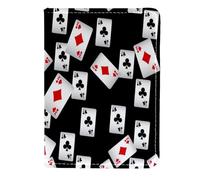 VAPOKF Funda de piel para tarjetas de juego sin costuras, 11,5 x 16,5 cm, multicolor, 11.5x16.5cm/4.5x6.5 in, Vintage