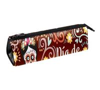 VAPOKF Funny with Dead Day Woman Skeletons - Bolsa para bolígrafos, artículos de papelería, bolsa de cosméticos, bolsa compacta con cremallera, multicolor, 5.5 ×6 ×20CM/2.2x2.4x7.9 in, Organizador de