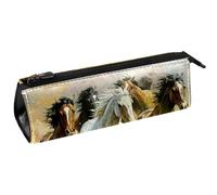 VAPOKF Galloping Horses - Bolsa para bolígrafos, artículos de papelería, bolsa de cosméticos, bolsa compacta con cremallera, multicolor, 5.5 ×6 ×20CM/2.2x2.4x7.9 in, Organizador de bolsas