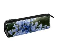VAPOKF Girl Behind The Blue Flower - Estuche para bolígrafos de papelería, bolsa de cosméticos, bolsa compacta con cremallera, multicolor, 5.5 ×6 ×20CM/2.2x2.4x7.9 in, Organizador de bolsas
