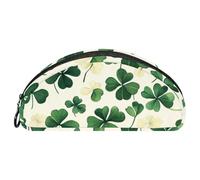 VAPOKF Green Clover - Estuche para lápices, tela Oxford, bolsa de papelería para adolescentes, niños y niñas, suministros de oficina escolar