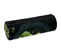 VAPOKF Green Lucky Clover - Estuche de piel sintética para lápices, monedero, cosméticos, maquillaje, papelería, escuela, oficina, almacenamiento